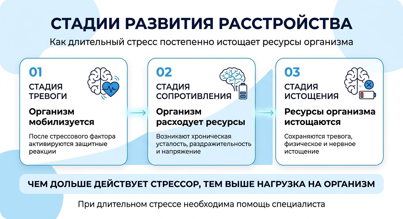 Лечение стресса в Каргополе инфографика